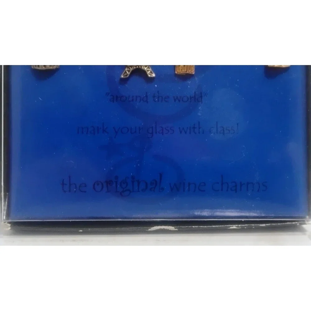 VTG WINE THINGS UNLIMITED THAT WINE IS MINE AROUND THE WORLD WINE CHARM SET NIB